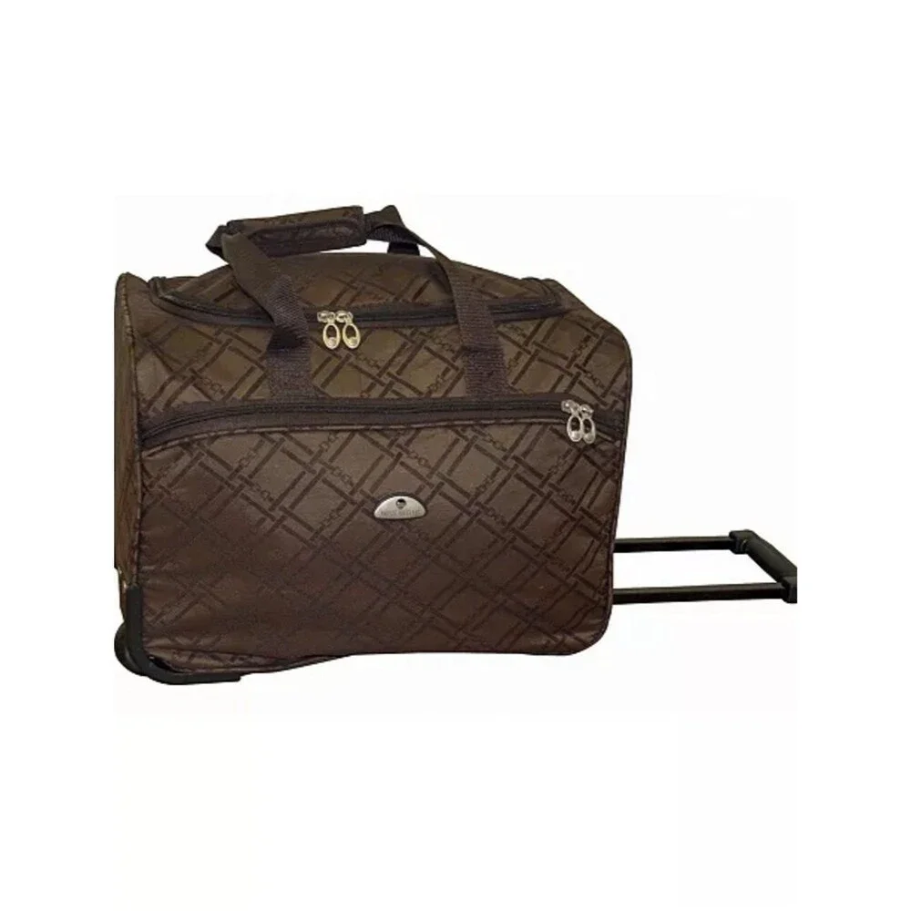 American Flyer Pemberly 3 PC Luggage Set Classic Brown Brown- Travel bag a
